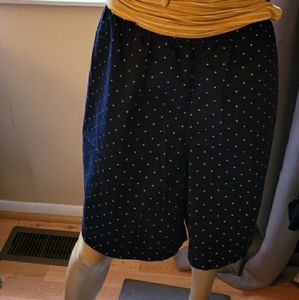 Navy & White Polka Dot Shorts
